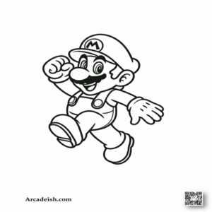 Mario Coloring Page