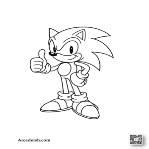 Sonic Coloring Page